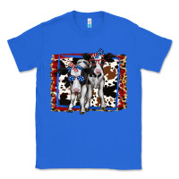 True Royal 4th of July Cows Holstein Cows Classic Tee - Jasminsmagicworld