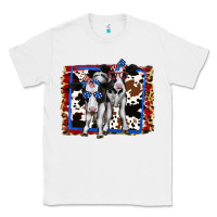 White 4th of July Cows Holstein Cows Classic Tee - Jasminsmagicworld