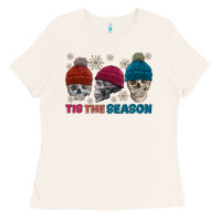 Bone tis the season skull winter Ladies Tee - FaDigitalArtStudio