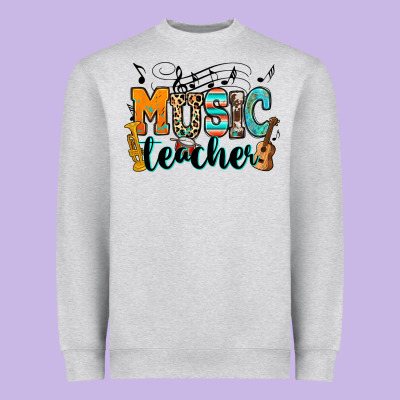 Music Teacher Heavyweight Sweatshirt Designed By Ranaportraitstore