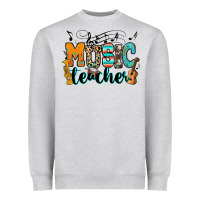 Heather Grey music teacher Heavyweight Sweatshirt - RanaPortraitStore