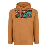 Meerkat texas longhorn with aztec tiger and  leopard Heavyweight Hoodie - RanaPortraitStore