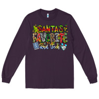 Plum Santa's Favorite Rad Tech Long Sleeve Tee - CowhideDigitalArt
