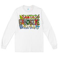 White Santa's Favorite Rad Tech Long Sleeve Tee - CowhideDigitalArt