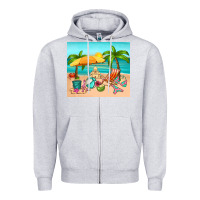 Heather Grey summer Zipper Hoodie - RanaPortraitStore