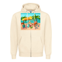 Sandshell summer Zipper Hoodie - RanaPortraitStore