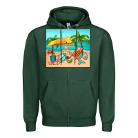 Sports Green summer Zipper Hoodie - RanaPortraitStore