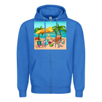 True Royal summer Zipper Hoodie - RanaPortraitStore
