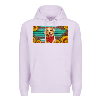 Lilac golden retriever license plate Premium Hoodie - Artiststas