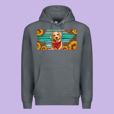Golden Retriever License Plate Premium Hoodie Designed By Artiststas