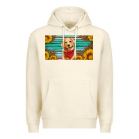 Sandshell golden retriever license plate Premium Hoodie - Artiststas
