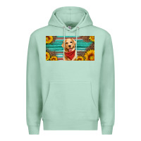 Seafoam golden retriever license plate Premium Hoodie - Artiststas