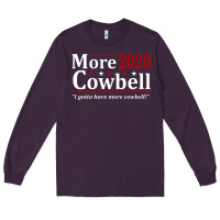 Plum more cowbell 2020 election Long Sleeve Tee - artisFamous