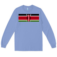 Colony Blue kenya flag Long Sleeve Tee - artisFamous