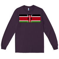 Plum kenya flag Long Sleeve Tee - artisFamous