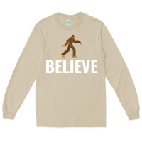 Mushroom believe bigfoot white Long Sleeve Tee - artisFamous