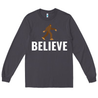 Smoke believe bigfoot white Long Sleeve Tee - artisFamous