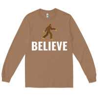 Toasted Coconut believe bigfoot white Long Sleeve Tee - artisFamous
