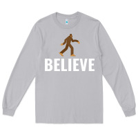 Moon Dust believe bigfoot white Long Sleeve Tee - artisFamous