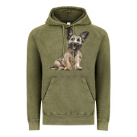 Vintage Olive Skye Terrier Dog Illustrations Vintage Hoodie - LillyAllenDesigns