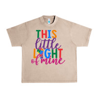 French Oak This Little Light Of Mine Urban Heavy Tee - CowhideDigitalArt