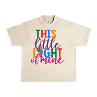 Sandshell This Little Light Of Mine Urban Heavy Tee - CowhideDigitalArt