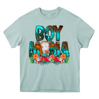 Arona Boy Mama Flowers Cow Heavy Core Tee - CowCowDesign