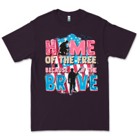 Home Of The Free Because Of The Brave Premium Tee | Teevron