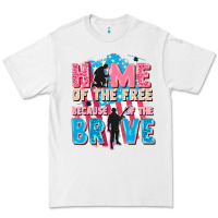 White Home of the free because of the brave Premium Tee - FaDigitalArtStudio