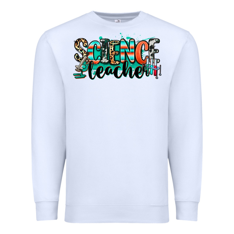 Science Teacher Premium Sweatshirt by RanaPortraitStore | Teevron