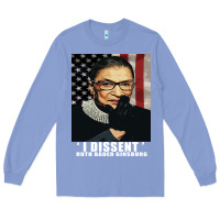Colony Blue Notorious R.B.G. Funny Progressive, Liberal Ruth Bader Ginsburg Long Sleeve Tee - artisFamous