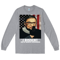 Heather Grey Notorious R.B.G. Funny Progressive, Liberal Ruth Bader Ginsburg Long Sleeve Tee - artisFamous