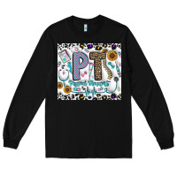 Black pt physical therapist Long Sleeve Tee - CowhideDigitalArt