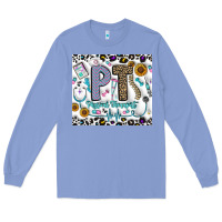 Colony Blue pt physical therapist Long Sleeve Tee - CowhideDigitalArt