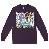 Plum pt physical therapist Long Sleeve Tee - CowhideDigitalArt