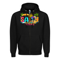 Black salty vibes Zipper Hoodie - RanaPortraitStore