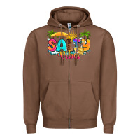 Chestnut salty vibes Zipper Hoodie - RanaPortraitStore
