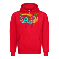 Red salty vibes Zipper Hoodie - RanaPortraitStore