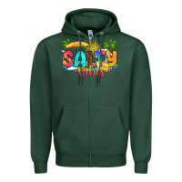 Sports Green salty vibes Zipper Hoodie - RanaPortraitStore