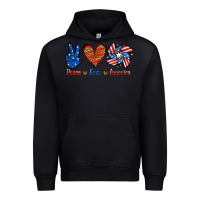 Black Peace Love America Urban Hoodie - Jasminsmagicworld