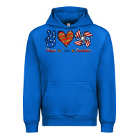 Cobalt Peace Love America Urban Hoodie - Jasminsmagicworld