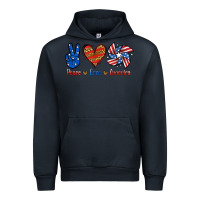Navy Peace Love America Urban Hoodie - Jasminsmagicworld