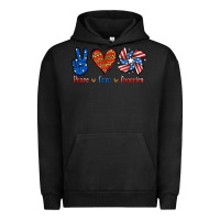 Pigment Black Peace Love America Urban Hoodie - Jasminsmagicworld