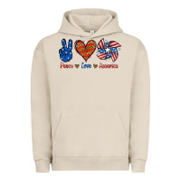 Pigment French Oak Peace Love America Urban Hoodie - Jasminsmagicworld