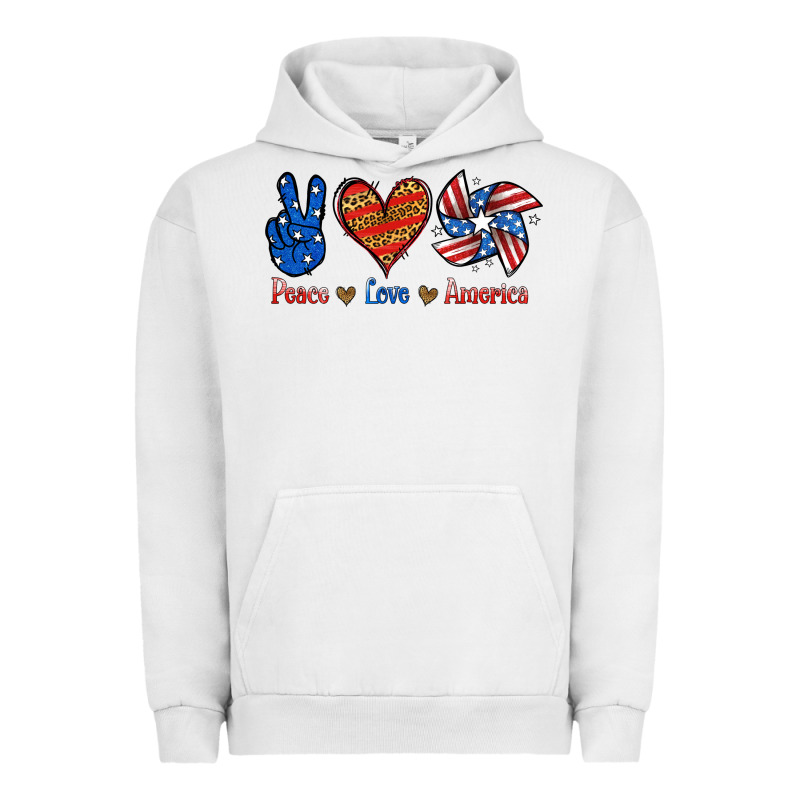 Peace Love America Urban Hoodie by Jasminsmagicworld | Teevron