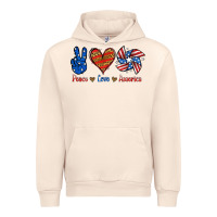 Sandshell Peace Love America Urban Hoodie - Jasminsmagicworld