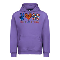 Tulip Peace Love America Urban Hoodie - Jasminsmagicworld