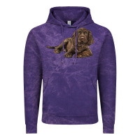 Cloud Purple Sussex Spaniels llustrations Vintage Hoodie - LillyAllenDesigns