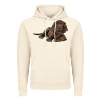 Vintage Artic Sussex Spaniels llustrations Vintage Hoodie - LillyAllenDesigns