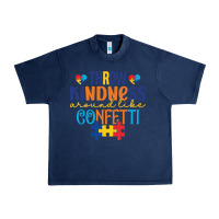 Navy Throw kindness around like confetti Urban Heavy Tee - CowhideDigitalArt